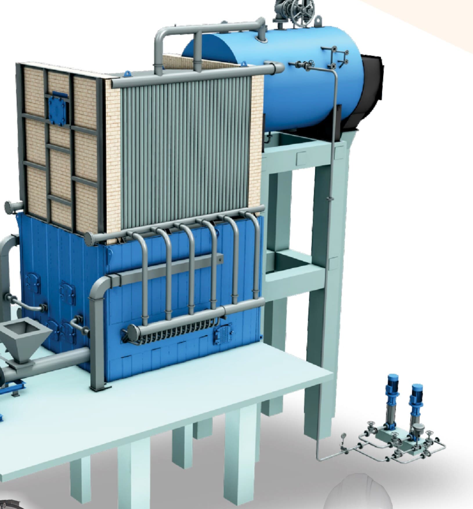 Rico Boilers industrial boiler assembly